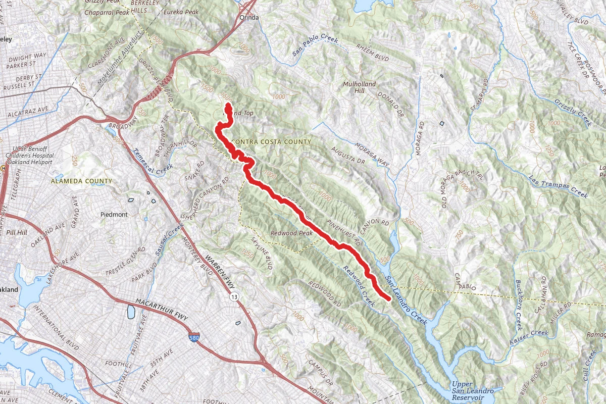 East Ridge to Mazzariello Labyrinth