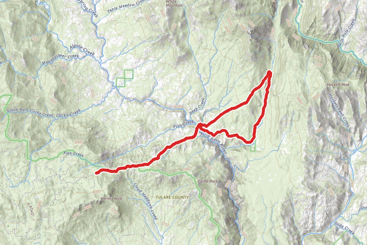 Lewis Camp Trail to Trout Meadows