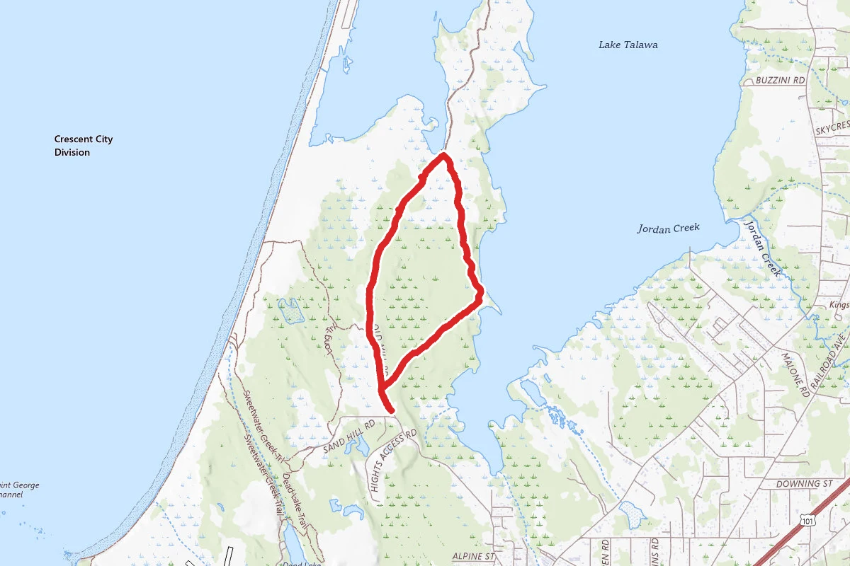 Lake Earl Wildlife Area Cadra Loop Trail