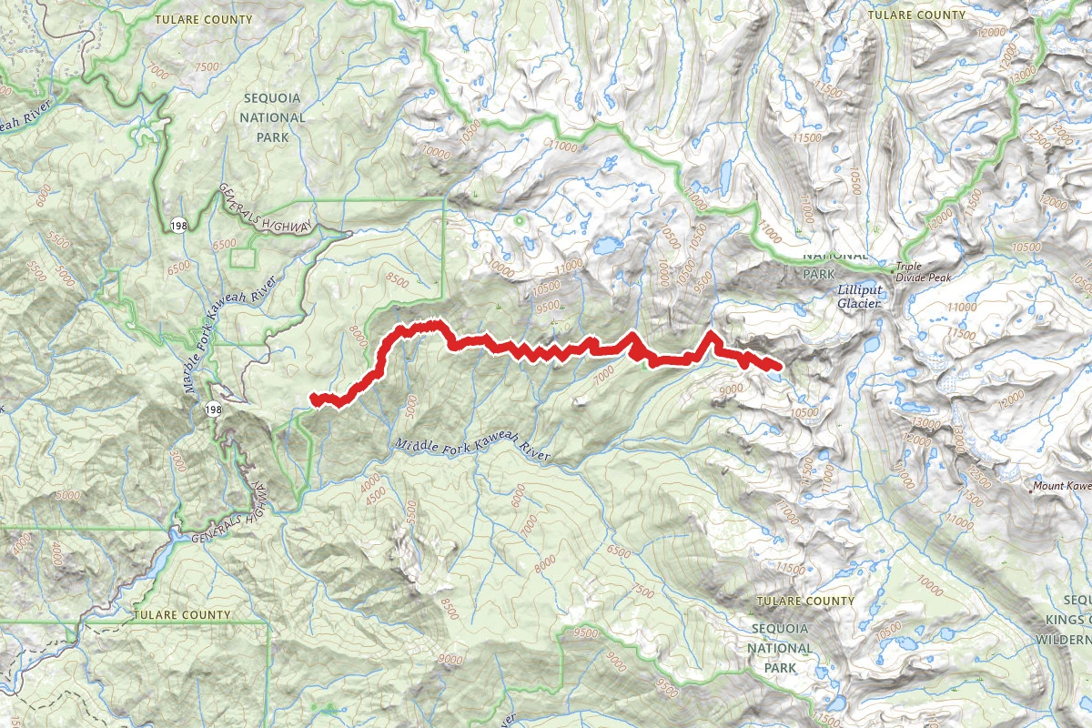 Bearpaw Meadow to Hamilton Lake Trail