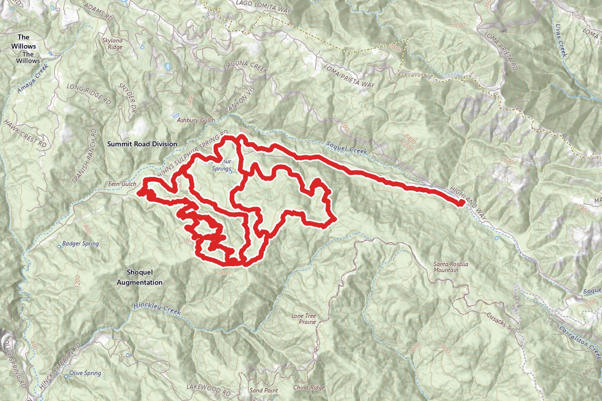 Soquel Demonstration Forest Cycling Loop