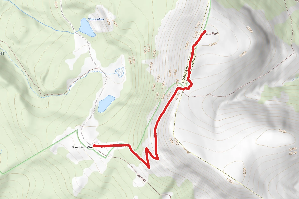 North Peak via Greenhorn Trail