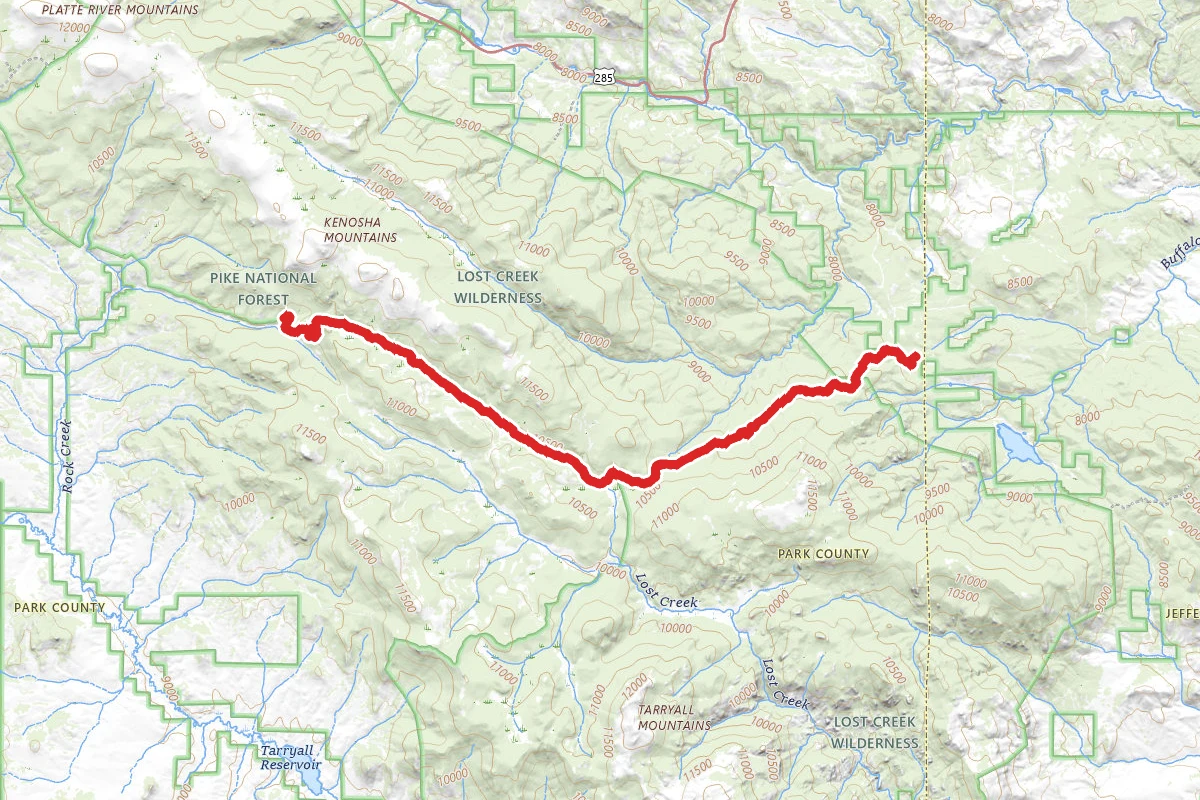Colorado Trail (Wellington Lake Road to Long Gulch Trailhead)