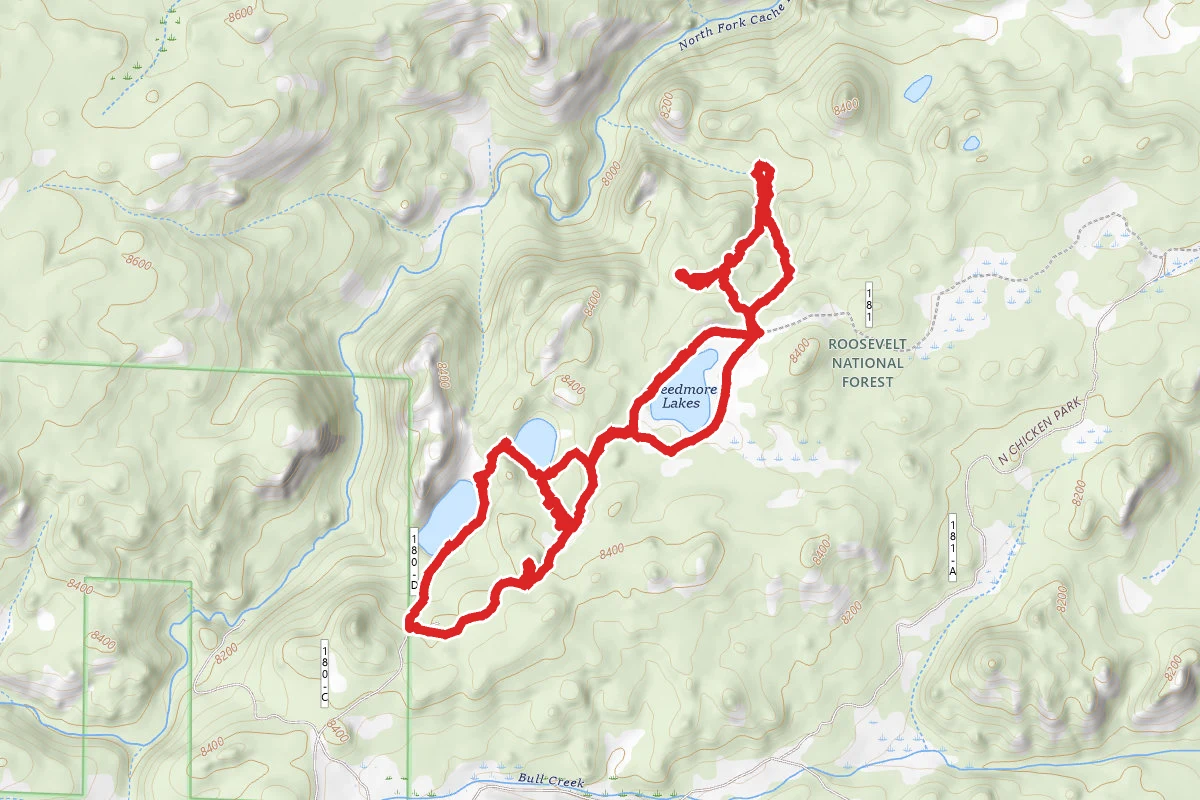 Horse Thief Roost Gulch and Creedmore Lakes