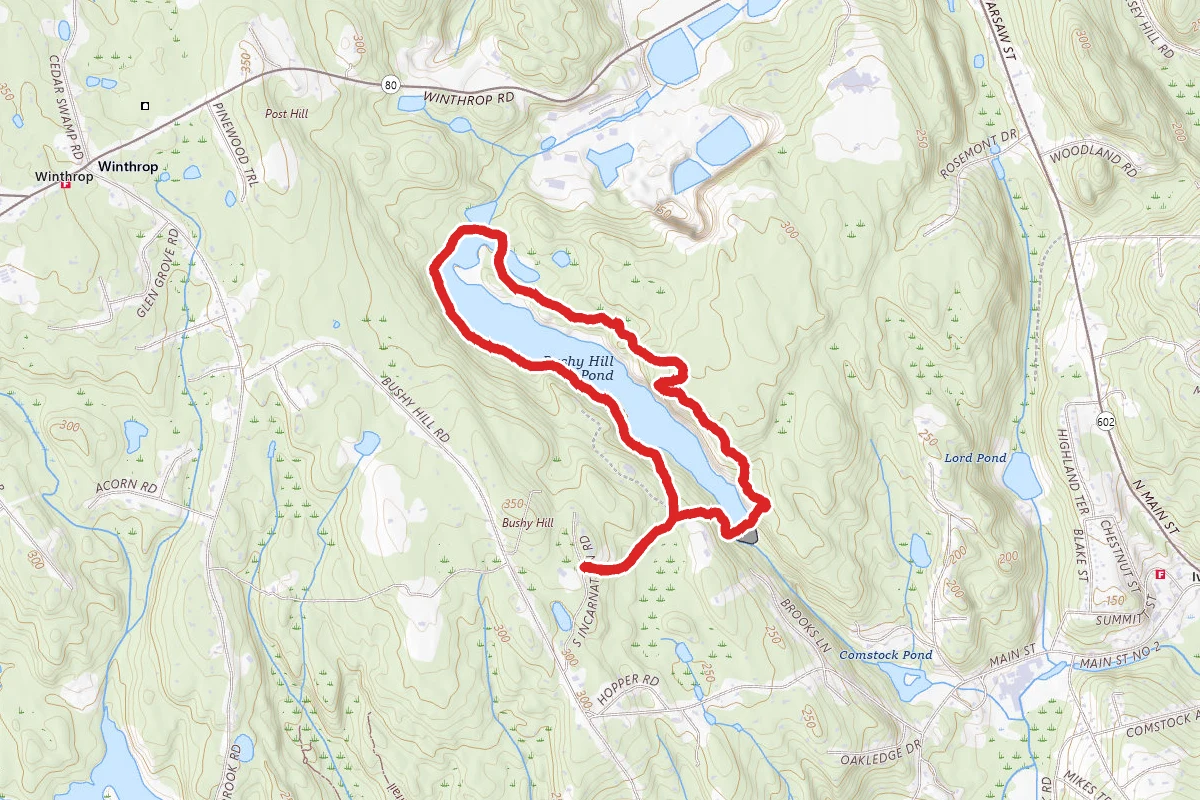Bushy Hill Pond Red Loop