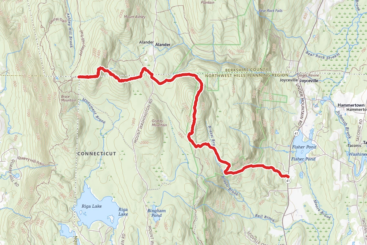 Bear Mountain and Mount Frissell Trail
