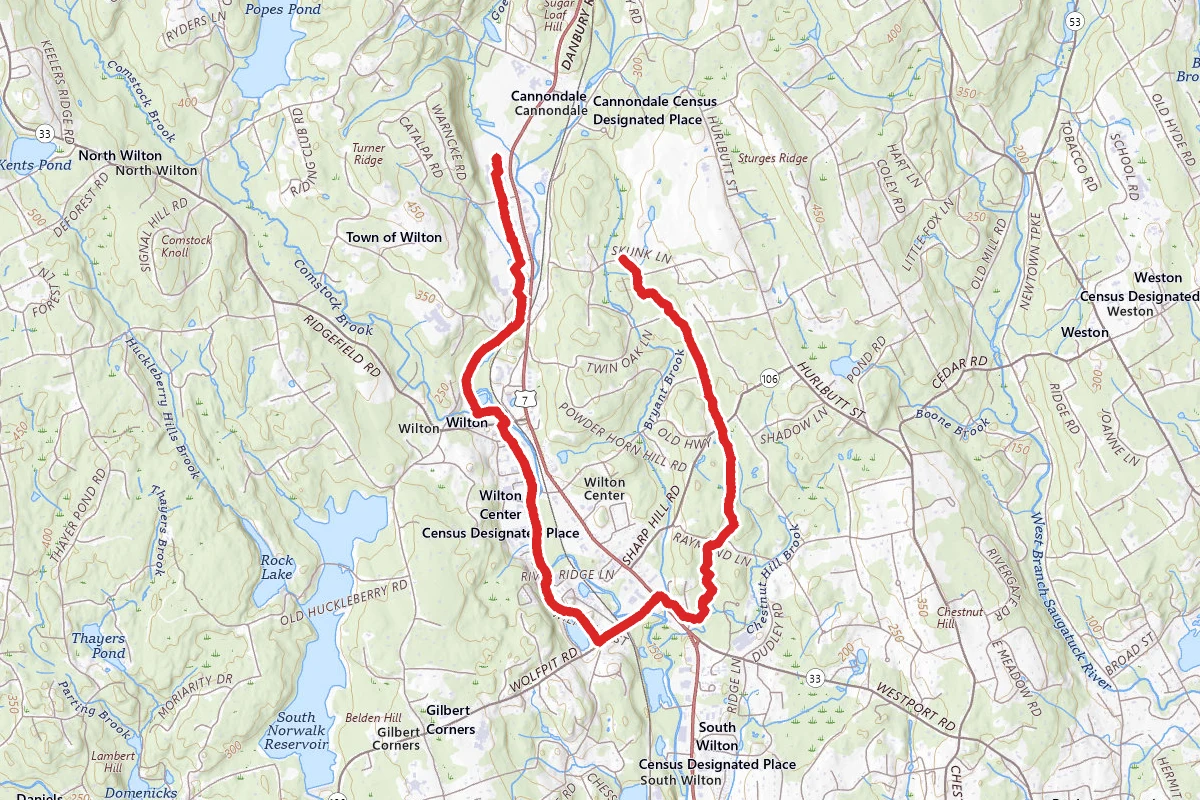 Norwalk River Valley Trail Wilton Loop