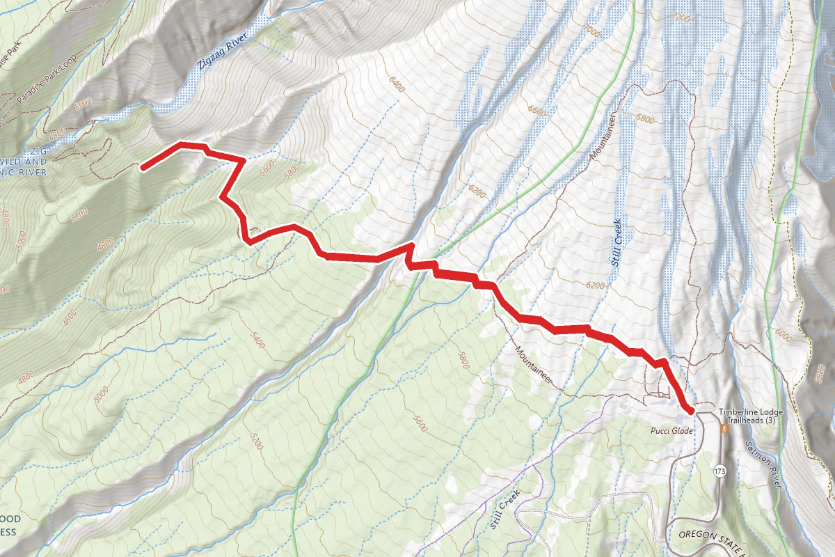 Timberline Lodge to Zig Zag Canyon