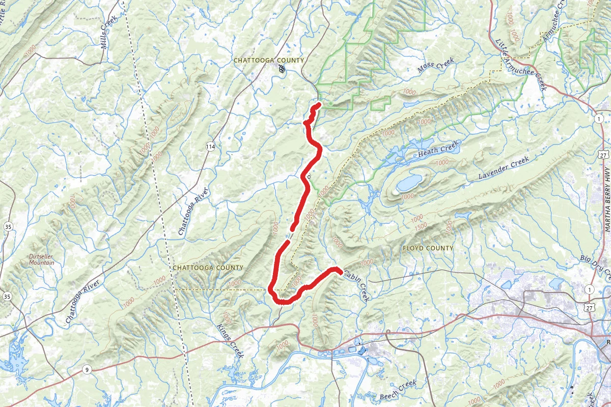 Simms Mountain Railtrail