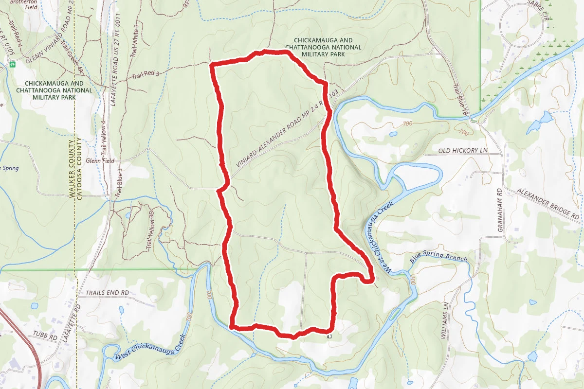 Chickamauga and Chattanooga Yellow Trail