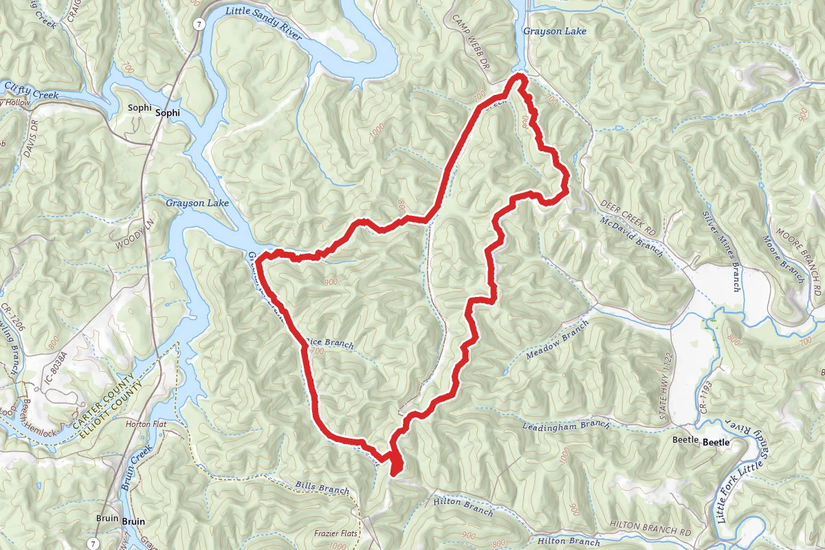 Grayson Lake Wildlife Management Area Trail