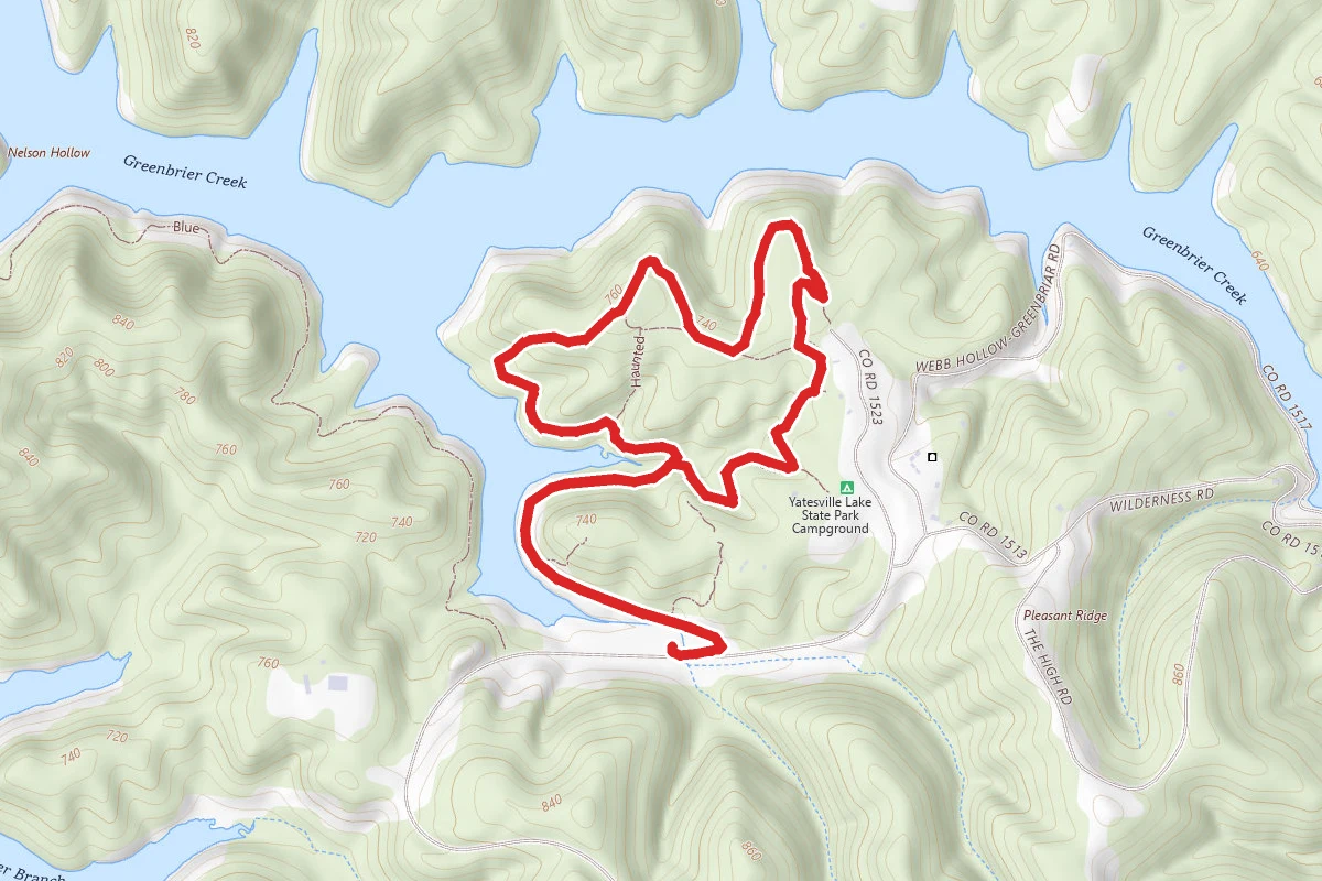 Yatesville Lake State Park Campground Loop
