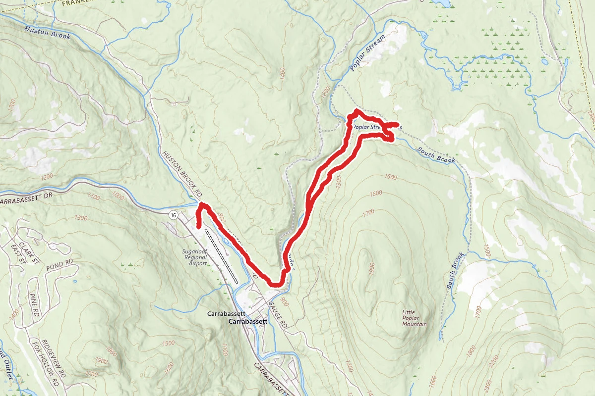 Poplar Hut via Poplar Stream Trail and Larry's Trail