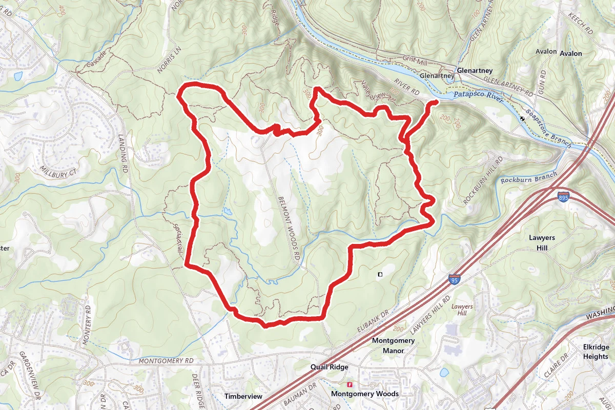 Water Bars, Ridge, Belmont and Hop the Snake Loop