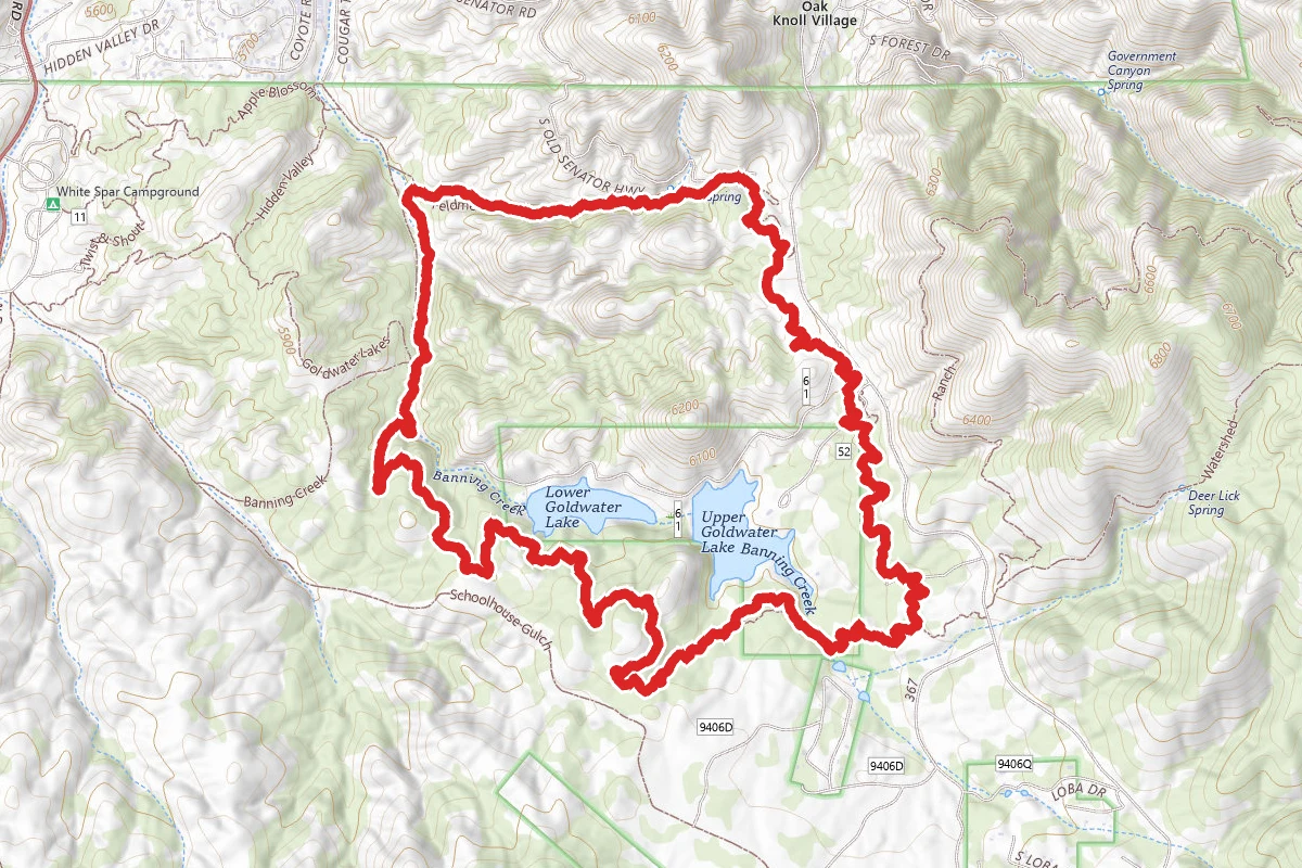 Goldwater Lakes Trail 396