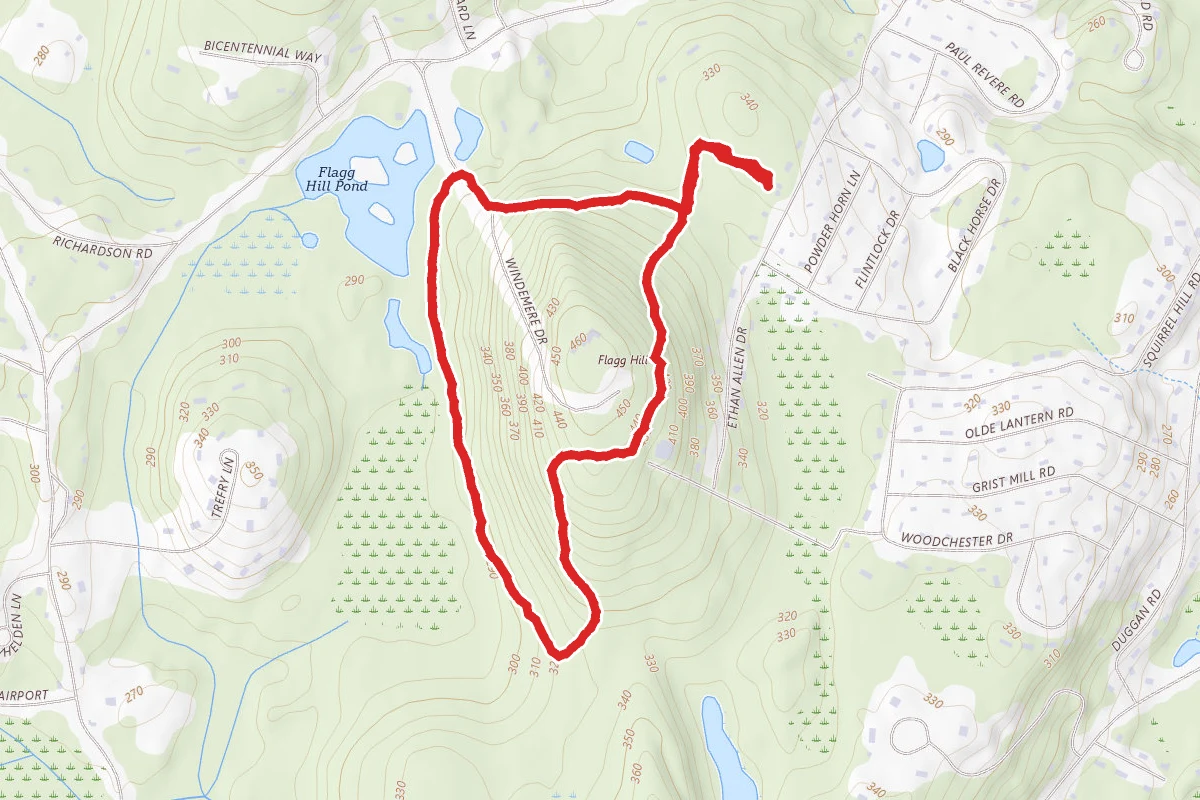 Flag Hill Green and Red Loop