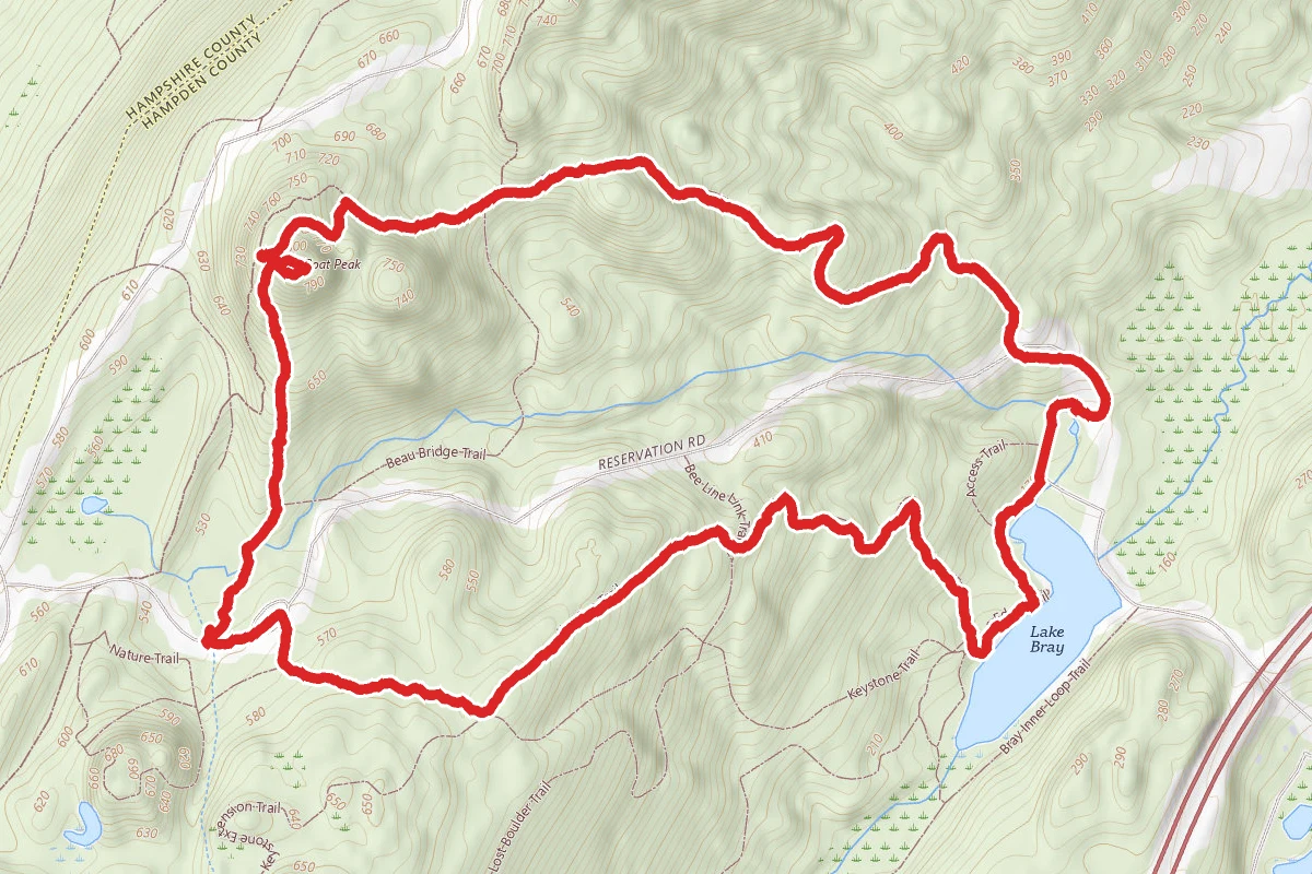 Goat Peak Loop via T. Bagg Trail to Kay Bee Trail