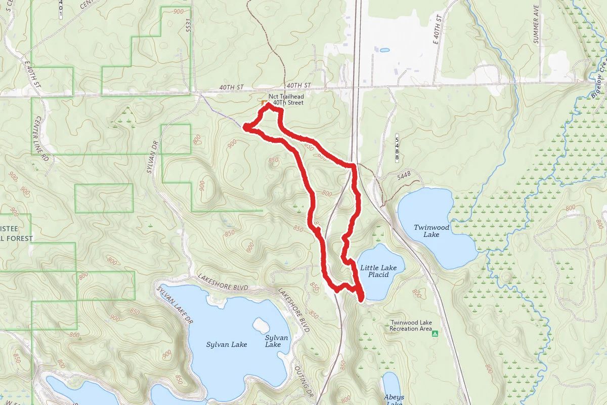 Twinwood Lake and Little Lake Placid Loop