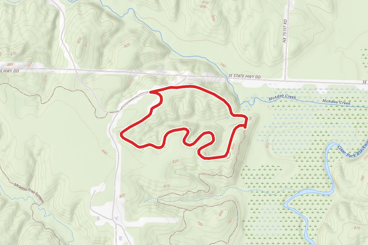 Macadoo Yellow Trail to White Connector Loop