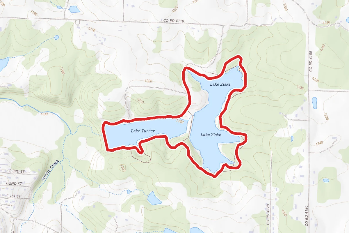Turner Lake and Ziskie Lake