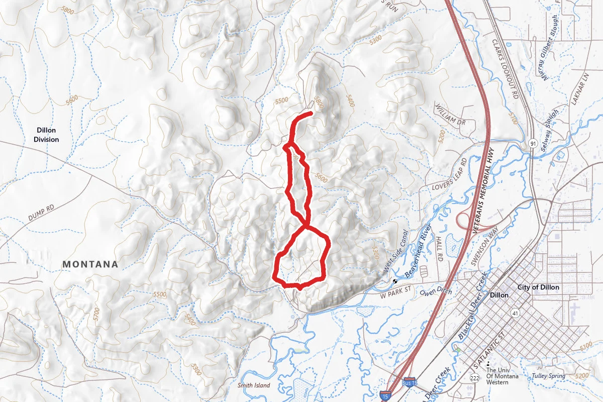 M Trail to B Trail