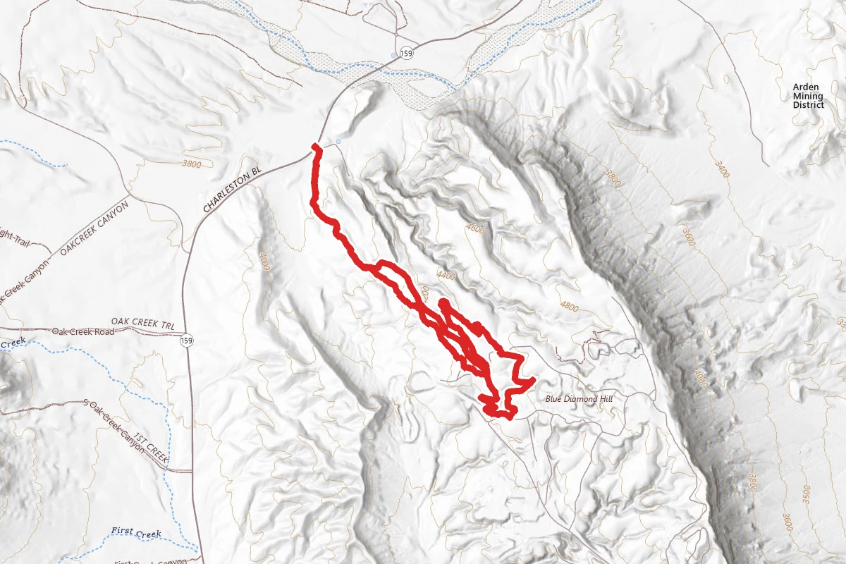 Cat in the Hat, First Finger, Outer Loop, Fossil Canyon Loop