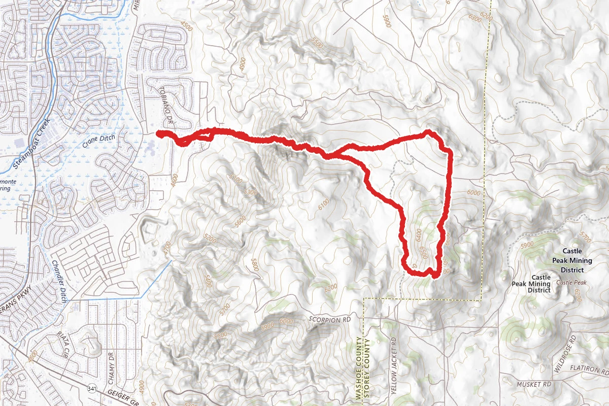 Damonte Canyon, Louse and Camelback
