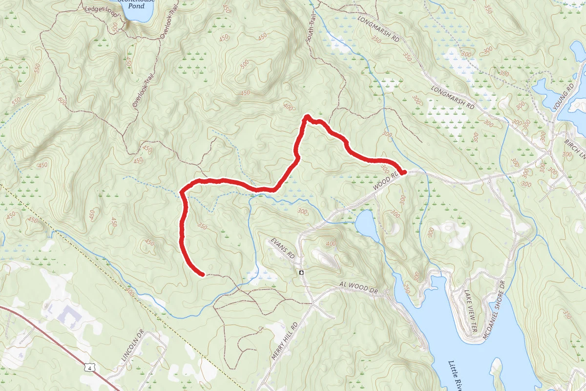 South Trail to Locke Trail to Brooke Trail