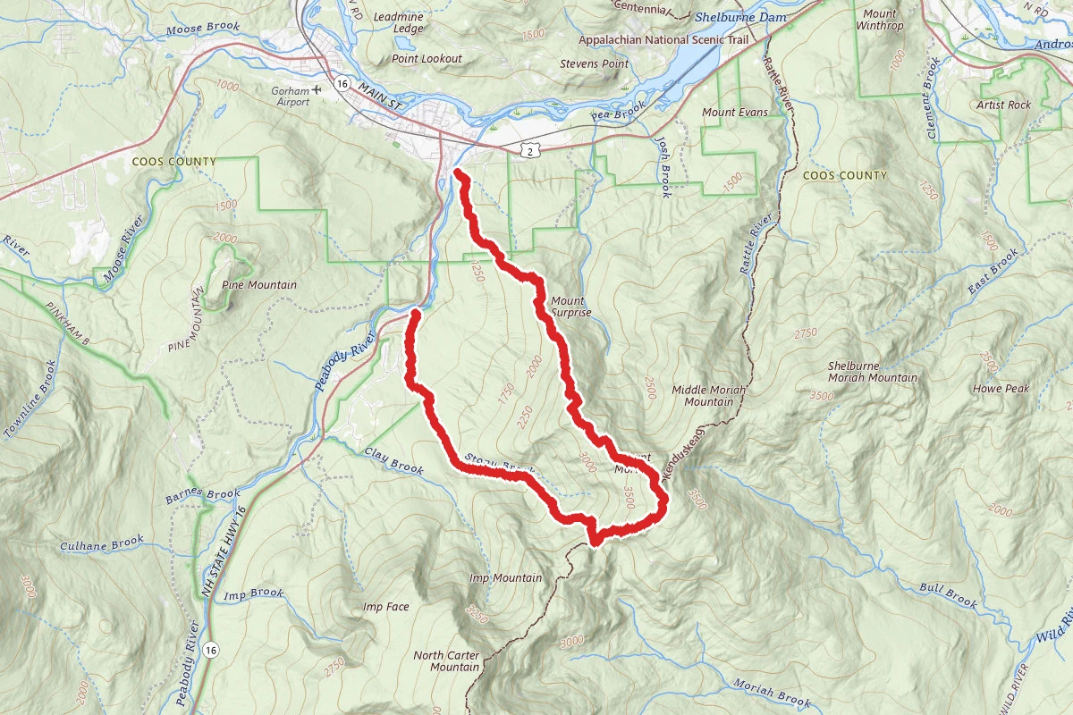 Carter-Moriah to Stony Brook Trail