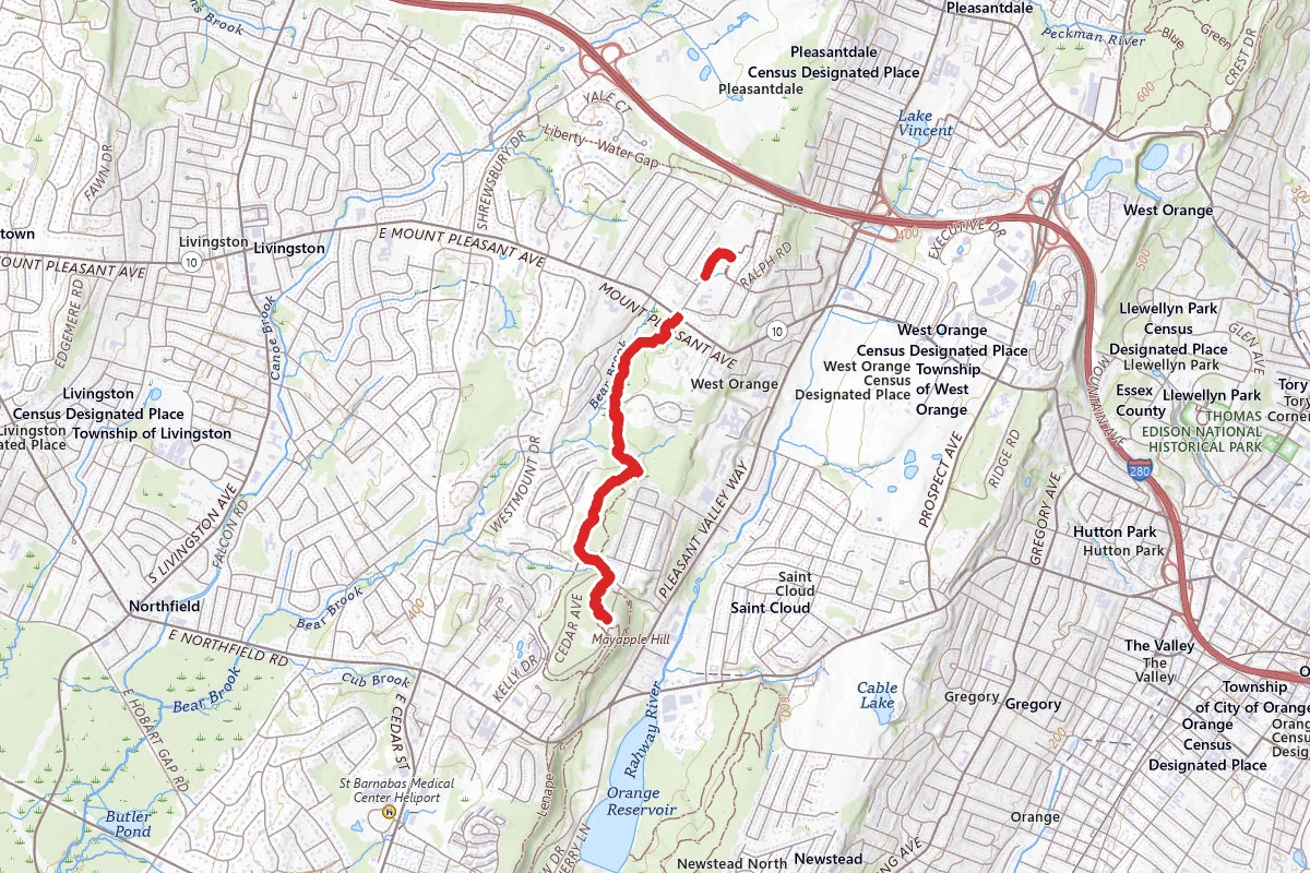 Lenape Trail to O'Connor Park