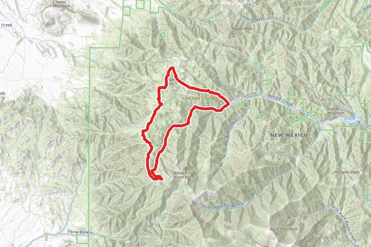 Argentine Crest and Bonito Trails