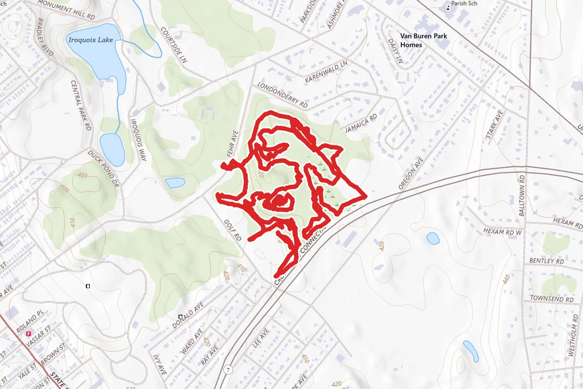 Central Park Mountain Bike Trail Loop