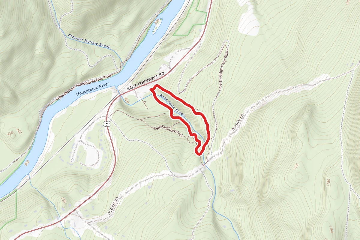 Kent Falls Red and Yellow Loop Trail
