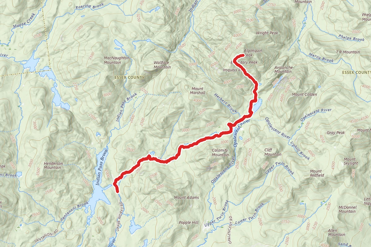 Algonquin Trail to Algonquin Peak