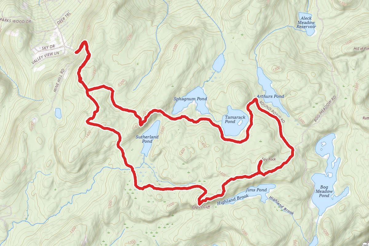 Split Rock, Chattfield, Spy Rock, and Eagle Cliff Loop