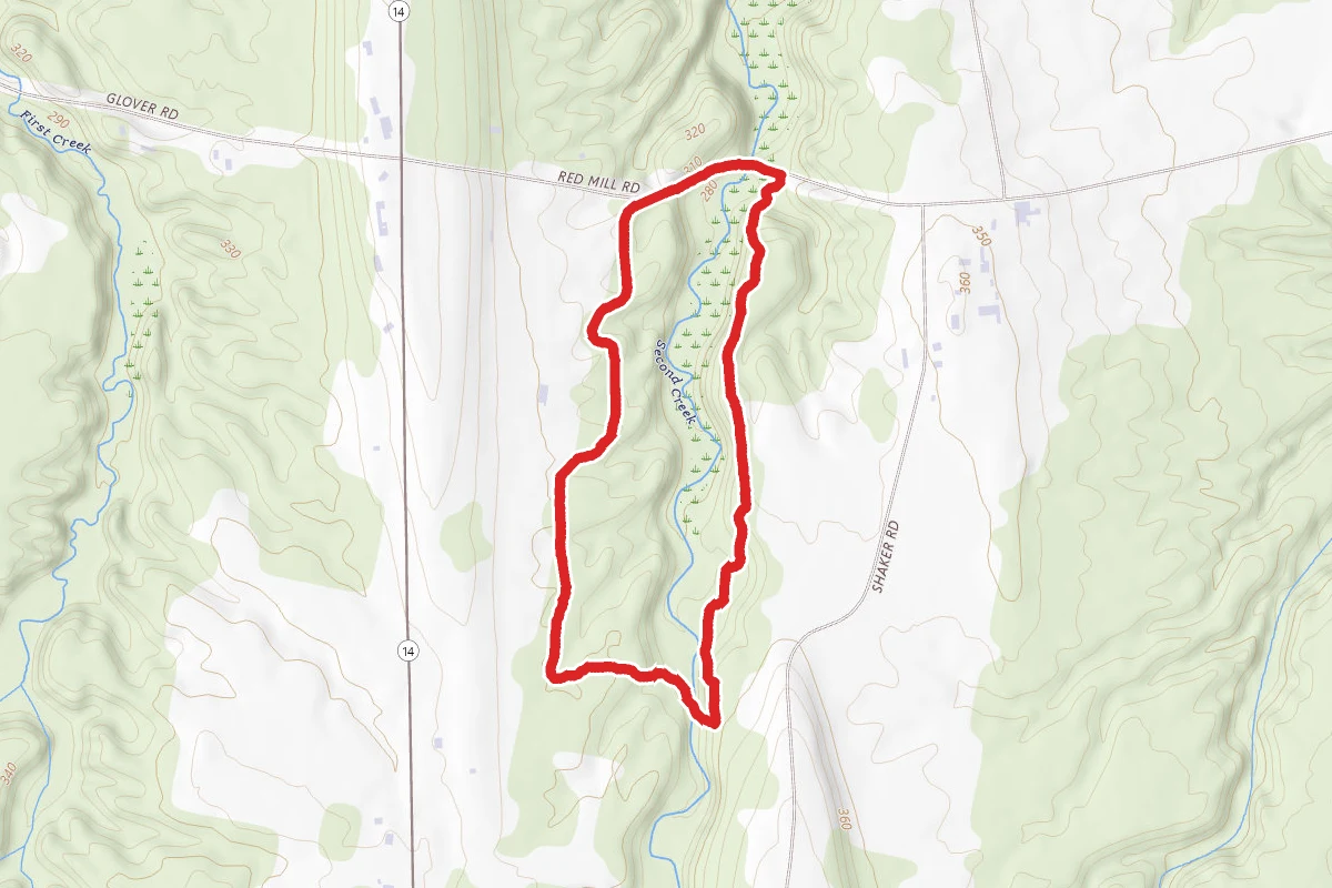 West Woods Second Creek Crossing Loop