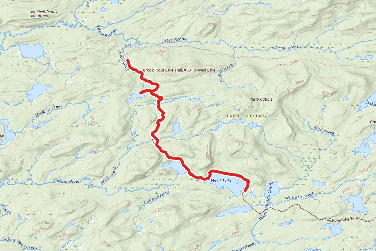 West Canada Lakes Trail