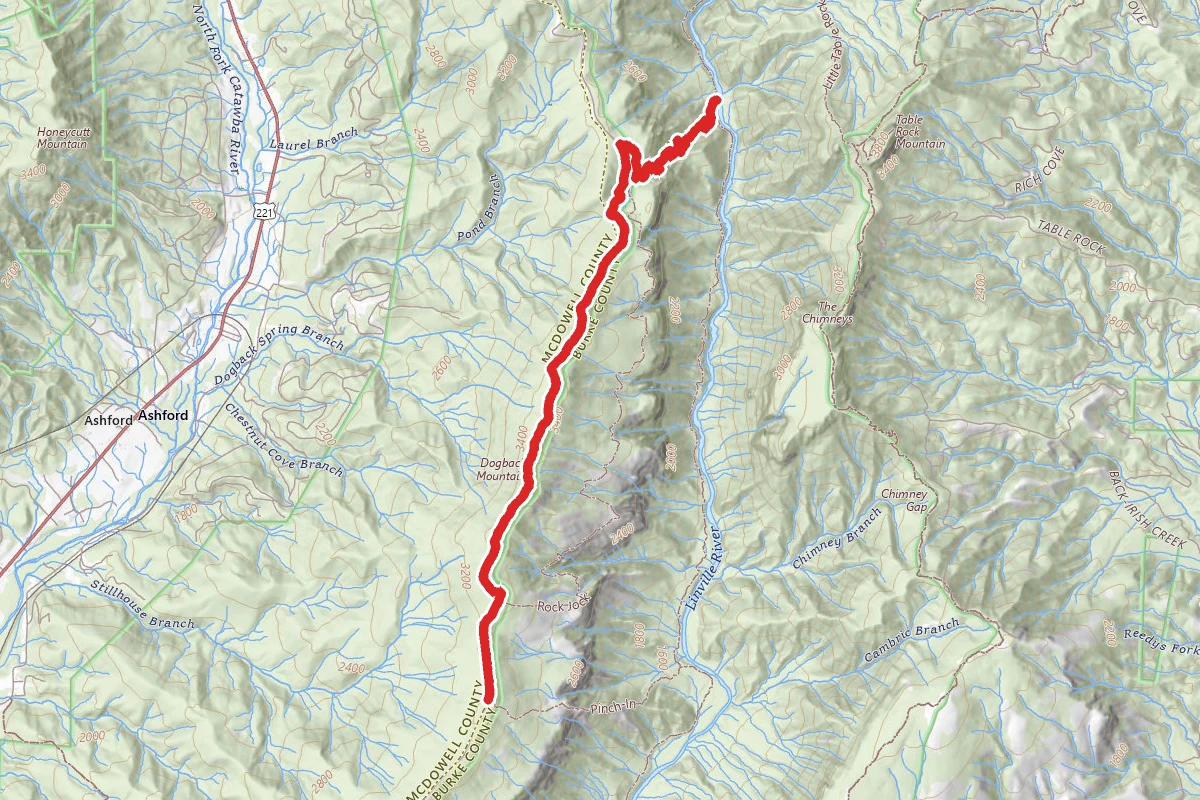 Kistler Memorial Highway and Conley Cove Trail