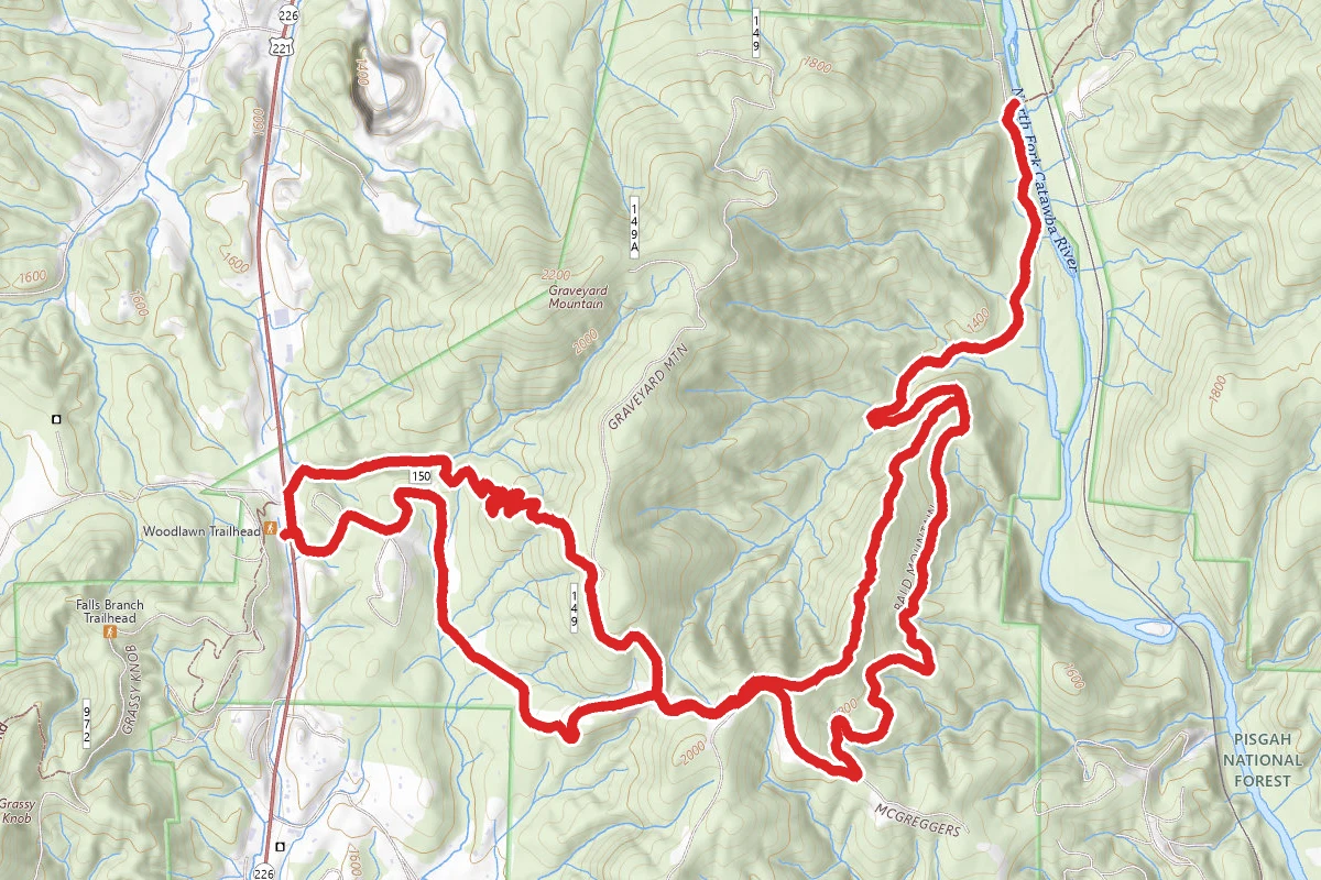 Bald Mountain Loop To Catawba River