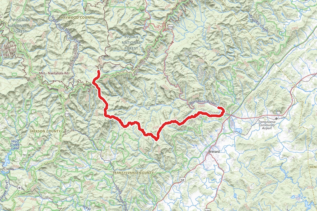 Black Balsam Road to Davidson River via Art Loeb Trail