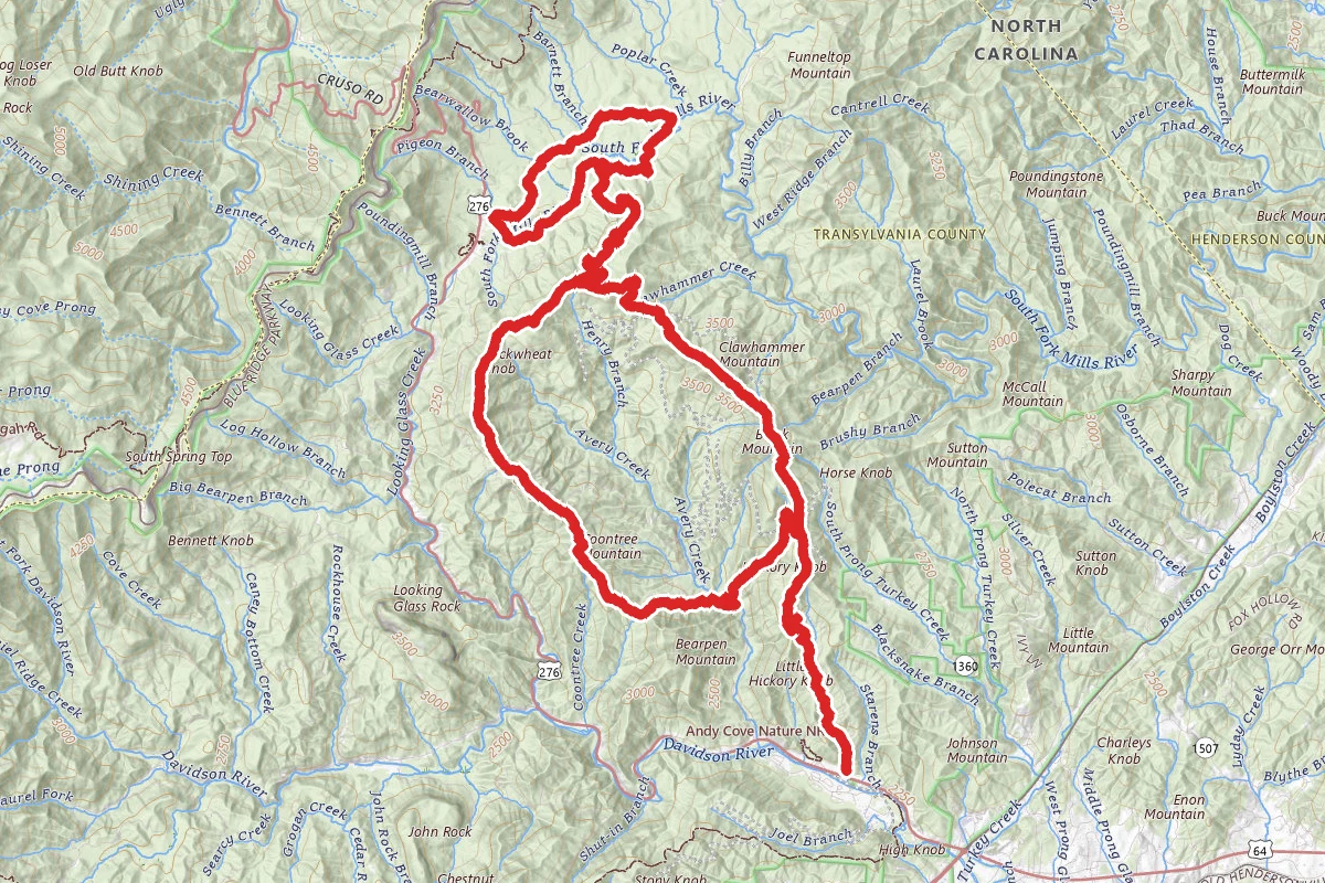 Black Mountain to Pink Beds and Buckwheat Knob