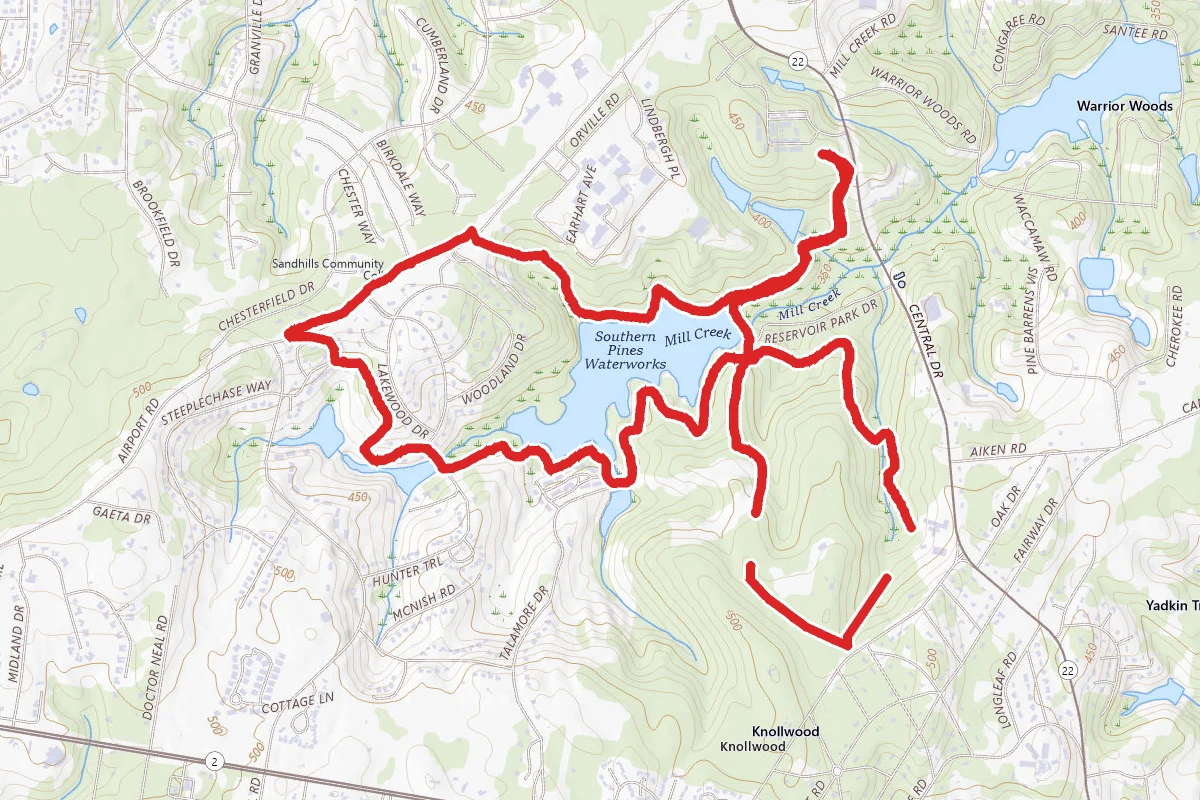 Southern Pines Greenway Loop