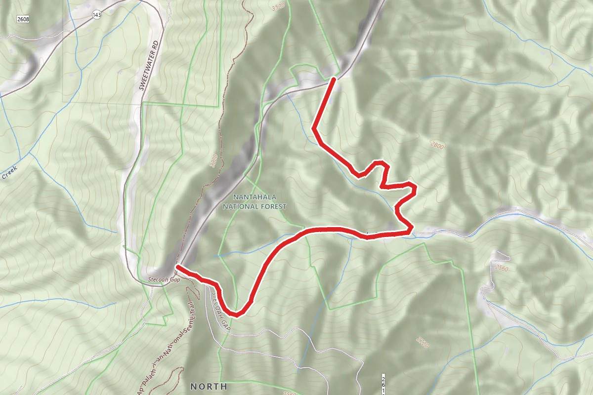Stecoah Gap to Cody Branch