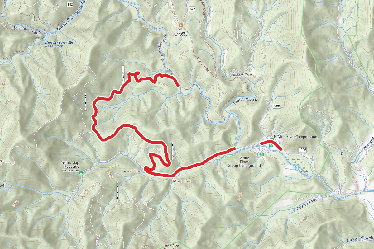 Yellow Gap Road and Laurel Ridge Road