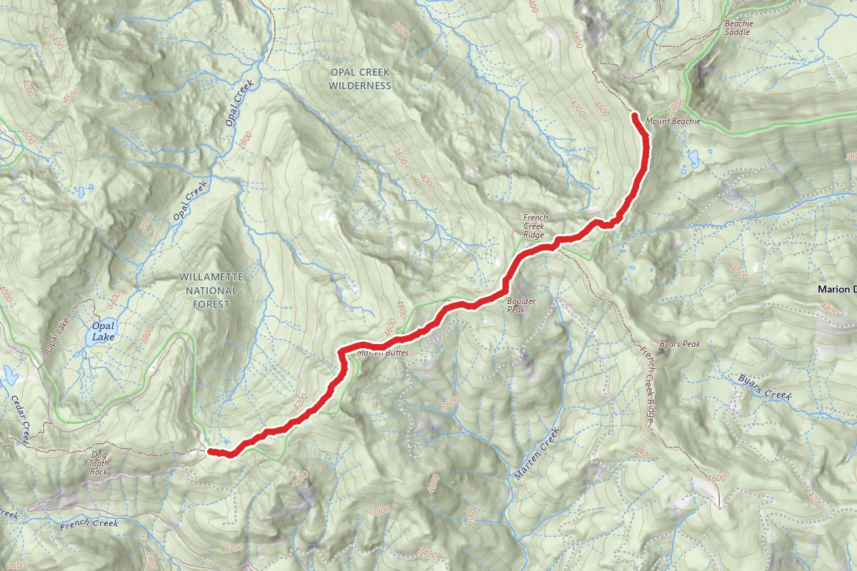 Beachie Trail