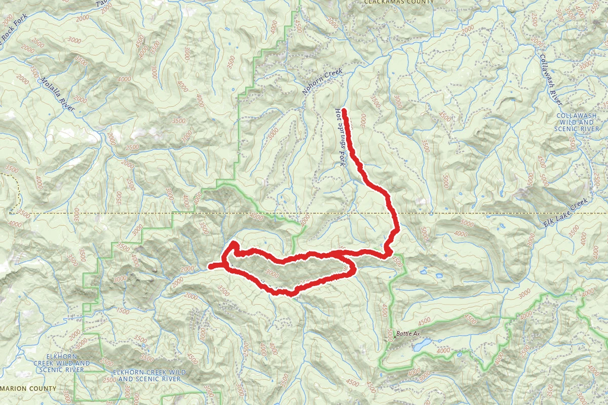 Whetstone and Opal Creek to Bagby Hot Springs