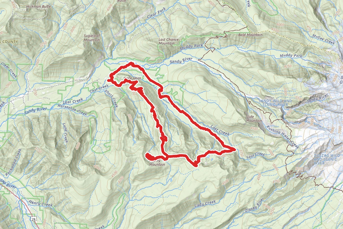 Cast Creek Trail to Burnt Lake Trail Loop