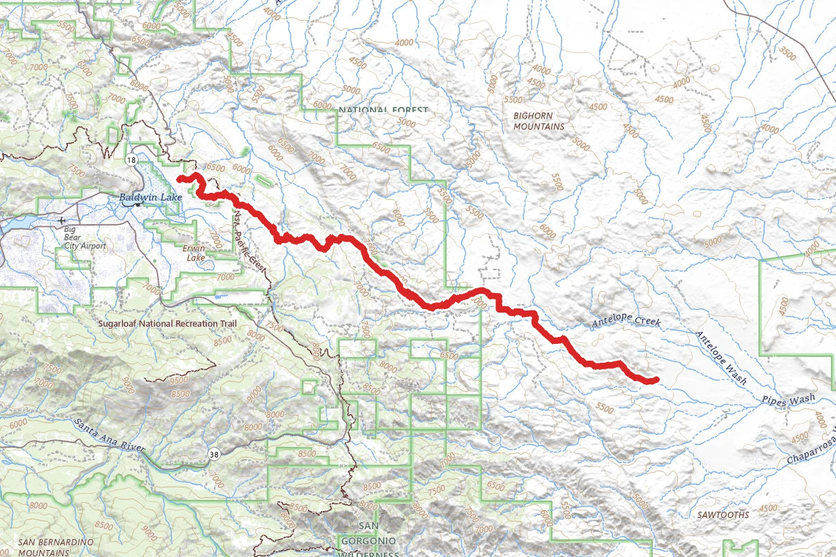 Pioneertown to Big Bear via Burns Canyon Road and 2N02