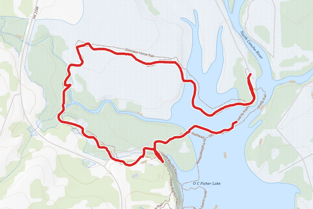 Dinosaur and Shady Trail Loop