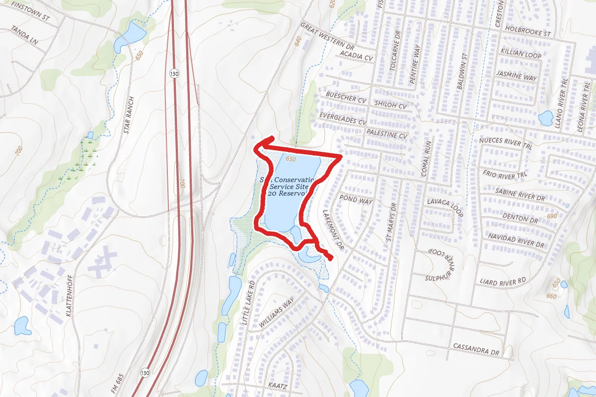 Hutto Lake Park Loop